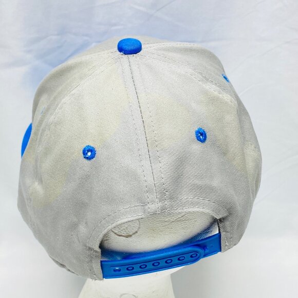 City Hunter USA Hat Gray & Blue Shark Adjustable Snapback Trucker Cap - Picture 8 of 11